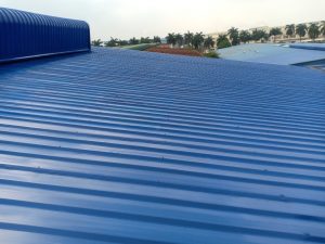 Công trình sơn mái tôn nhà xưởng KCN Đức Hòa, Long An